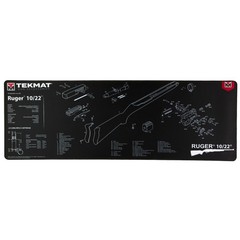 TekMat TEKR441022 Ruger 10-22 Ultra 44 Cleaning Mat Black/White Rubber 15″x44″ R
