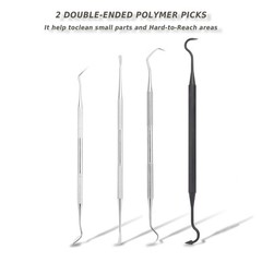 Cleaning Brushes Picks Kit Set Brass Copper Steel Nylon Stainless Steel Ploym…