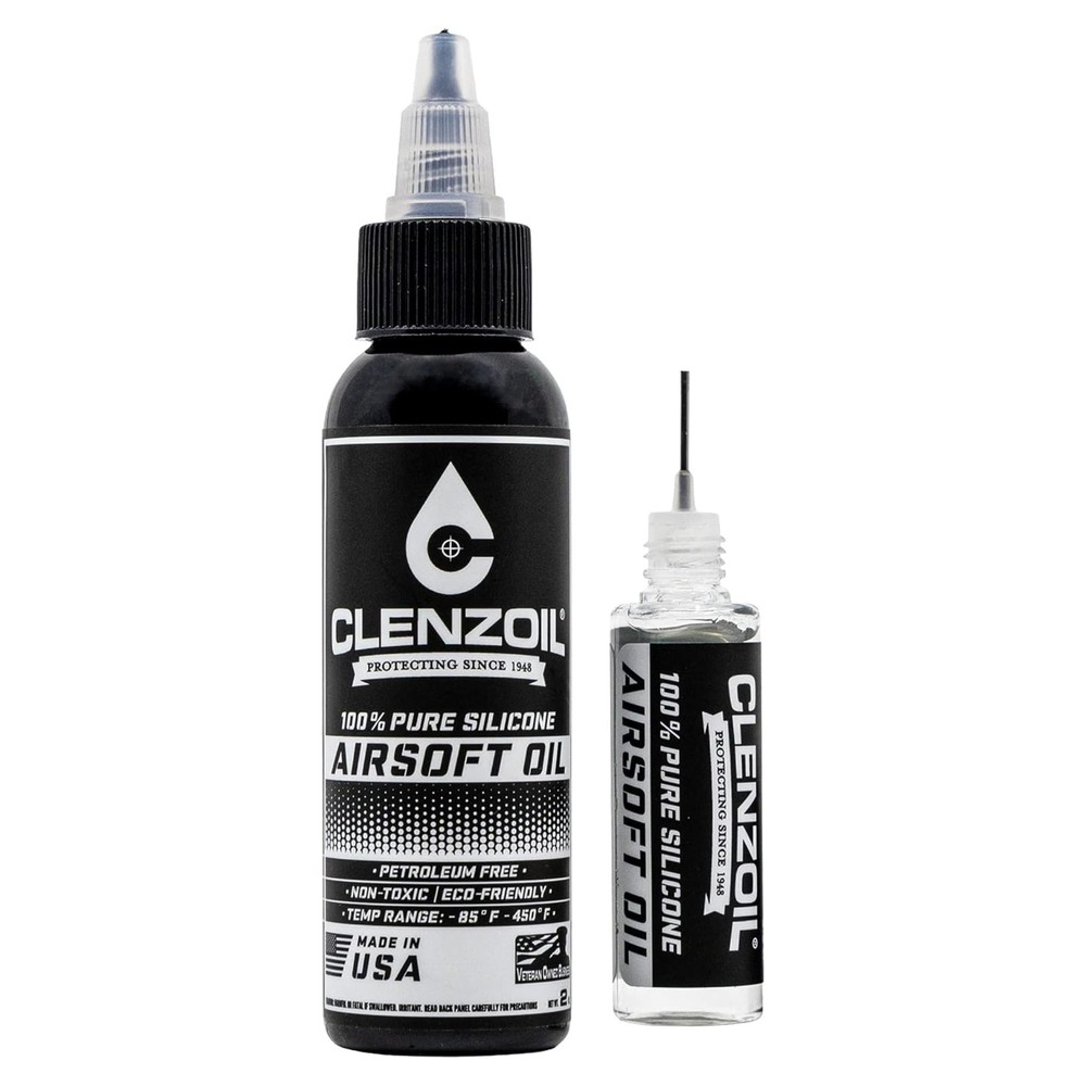 Clenzoil Airsoft & Air Gun Oil – 2 oz Combo Airsoft Oil – for Air Rifles & Ai