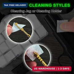 2400PCS Gun Cleaning Patches Pad Supplies 1″ Squares Gun Cloth with Storage Box