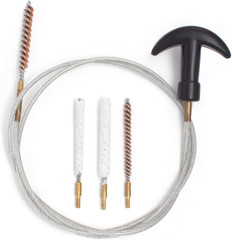 Airgun Cleaning Kit .177 Cal & .22 Cal with Cotton Mop Bronze Brushes Flex Cable