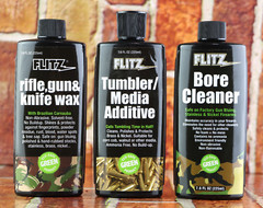 FLITZ Bore Cleaner Rifle Gun Knife Wax Tumbler Media Additive 7.6 FL OZ Lot Of 3