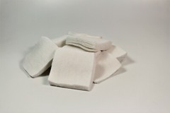 .35-.45 CALIBER/410 GA/8-9MM DRY 2″ SQUARE COTTON PATCHES QTY. 1,000 / EMSS2043T