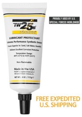 MIL-COMM TW25B Light Synthetic Gun Grease 4-Ounce Tapered Tube APPLICATION TIP