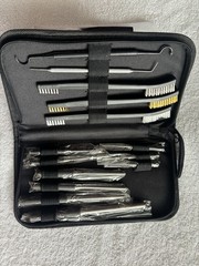 Tac44 Gun Cleaning Kit, Black, Plastic Metal Nylon, Brush Pick, Deep Cleaning