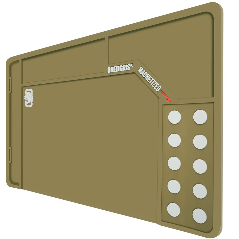 OneTigris Gun Cleaning Mat Rifle Pistol Gun Mat with Magnetic Dots, Non-Slip …