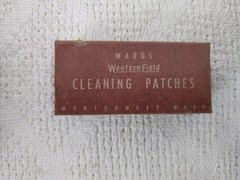 Vintage Montgomery Wards Western Field Rifle Cleaning Kit Red Nice Condition!