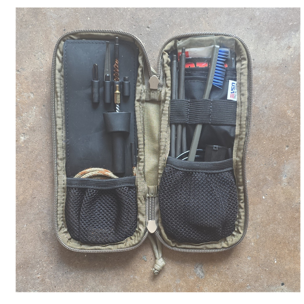 Otis Technology Tan Gun Cleaning Kit with Case, Bore Brush, Rod, Cloth