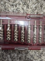 Tipton Ultra Gun Cleaning Jag Set 13-Piece Threaded Nickel Plated Brass