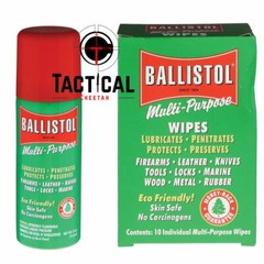 1.5 oz Spray Ballistol Multi-Purpose Wipes (10 wipes) Gun Cleaning Lubricant &