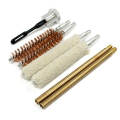 8 pc Universal Pistol Cleaning Kit Hand Gun Compact w/ Case .357 .38 9mm