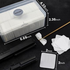 1100 Thicken Gun Cleaning Patches with Storage Case Highly Absorbent Gun Pat