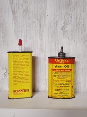 HOPPES AND OUTERS 445 GUN OILS VINTAGE CANS