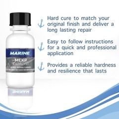 Marine Coat One Iso/Npg Premium Marine Gel Coat Repair Kit Clear Wax Offers Uv