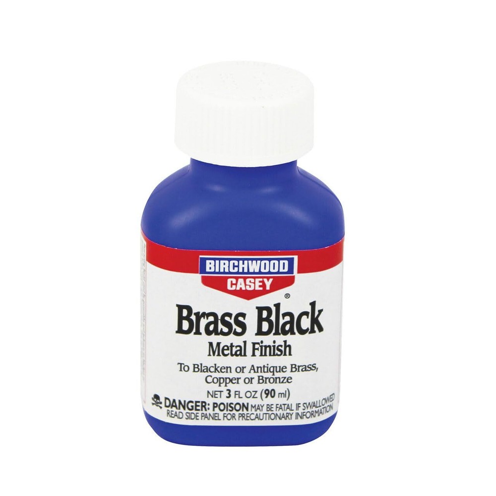 Birchwood Casey Brass Black Metal Finish 3oz Fast Acting Easy Application