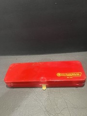 Vintage Outers Gunslick Rifle Gun Kit #477 30 Cal Red Metal Box, Made In USA VGC