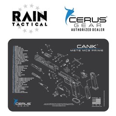 Canik METE MC9 Prime Schematic Handgun Mat Grey