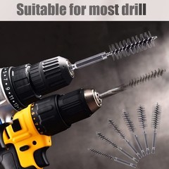 10 Pcs Stainless Steel Bore Brush Set for Powerful Rust Removal – 1/4 Inch Hex