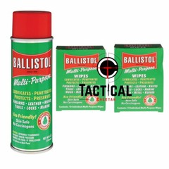 1 Can of 6 oz Spray Gun Cleaning Ballistol Multi-Purpose 20 Wipes &
