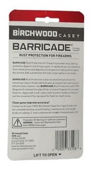 Birchwood Casey Cleaning Supplies Barricade Rust Metal Firearm Protect 33128
