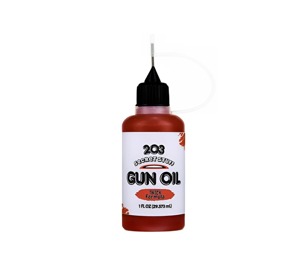 Gun Oil, Thick High-Viscosity Formulated to Withstand Extreme Temperature 1oz