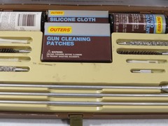 Vintage Outers Rifle Gun Cleaning Kit Good Condition Brown Case