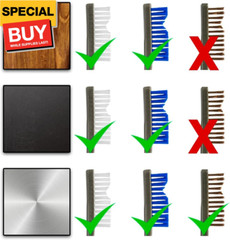 3 Pack AP Brushes (Nylon/Blue Nylon/Bronze)