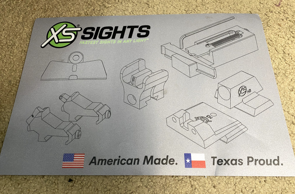 XS Sights Cleaning Mat