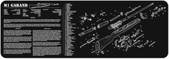 M1 Garand Gun Cleaning Mat, Black, One Size, TEK-R36-M1GARAND-BK