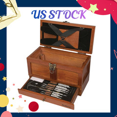 NEW 70084 25 Piece Universal Wood Gun Cleaning Tool Chest .22 Cal and Up