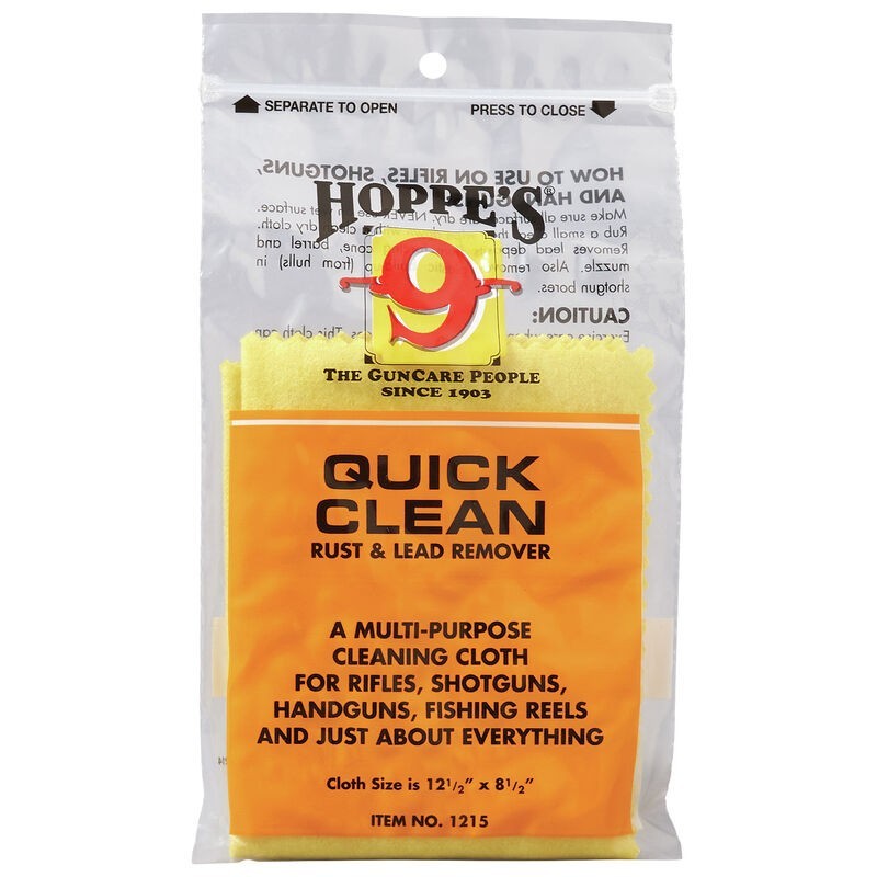 Hoppe’s 1215 Quick Clean Rust & Lead Remover Cloth – 12″ x 8″