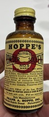 VTG HOPPE’S No. 9 Nitro Powder Solvent Glass Bottle 3/8 Ths Full (PRE BAR CODE)