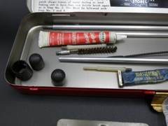 Vintage Mastercraft Coast to Coast Gun Cleaning Kit Tin and Accessories 30 Cal