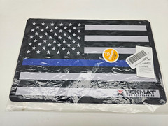 TekMat Thin Blue Line American Flag Gun Cleaning Mat