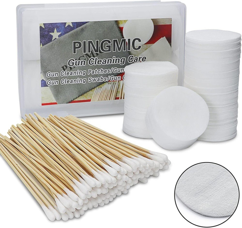 “800PC Gun Cleaning Supplies with Storage Box Lint-Free 2” Gun Cleaning Patch..