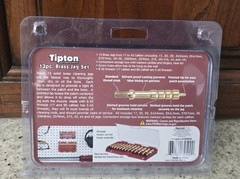 TIPTON 13-Piece Brass Jag Set /w Storage Case for Rifle Cleaning and Maintenance