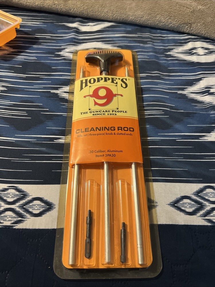 Hoppes Cleaning Rods All Calibers (.22 & .30) Caliber Rod Ends Item #3 PU NEW