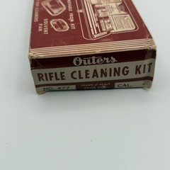 Vintage Outers Gunslick Rifle Cleaning Kit Heavy Gauge Steel Case Box Booklets