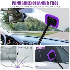 Car Cleaning Kit Car Interior Detailing Kit with High Power 17PCS Purple