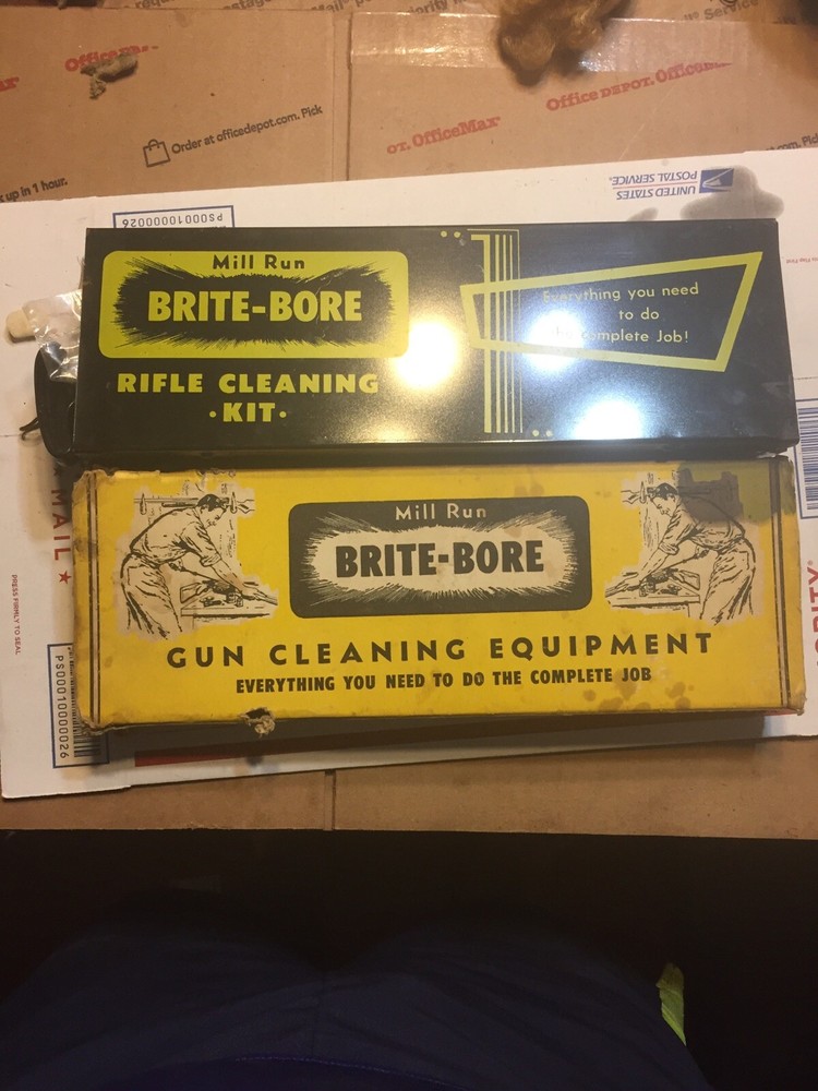Vintage Mill Run Brite- Bore Gun Cleaning Equipment