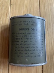 Vintage POISON US Army 2oz Can Bore Military Green Cleaner Gun Supplies USA