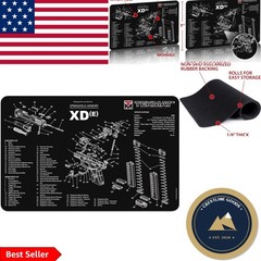 Oil Resistant Handgun Cleaning Mat – Durable 11″ x 17″ Springfield Armory Design