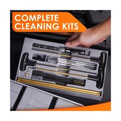 Gun Cleaning Kit, 97PCS Ultimate Universal Gun Cleaning Supplies with Brass B…