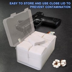 900 Pcs Gun Cleaning Patches 2in Lint Free Cloth Pads for Rifle Pistol Shotgun
