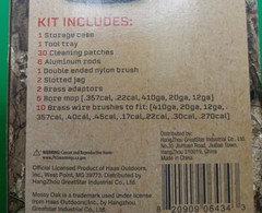 NEW 58 Piece Universal Gun Cleaning Kit, Haas Outdoors, Mossy Oak, Shotgun Shell
