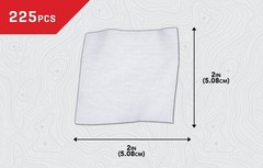 Allen 2-inch gun and handgun cleaning cloths, 225 sheets per pack