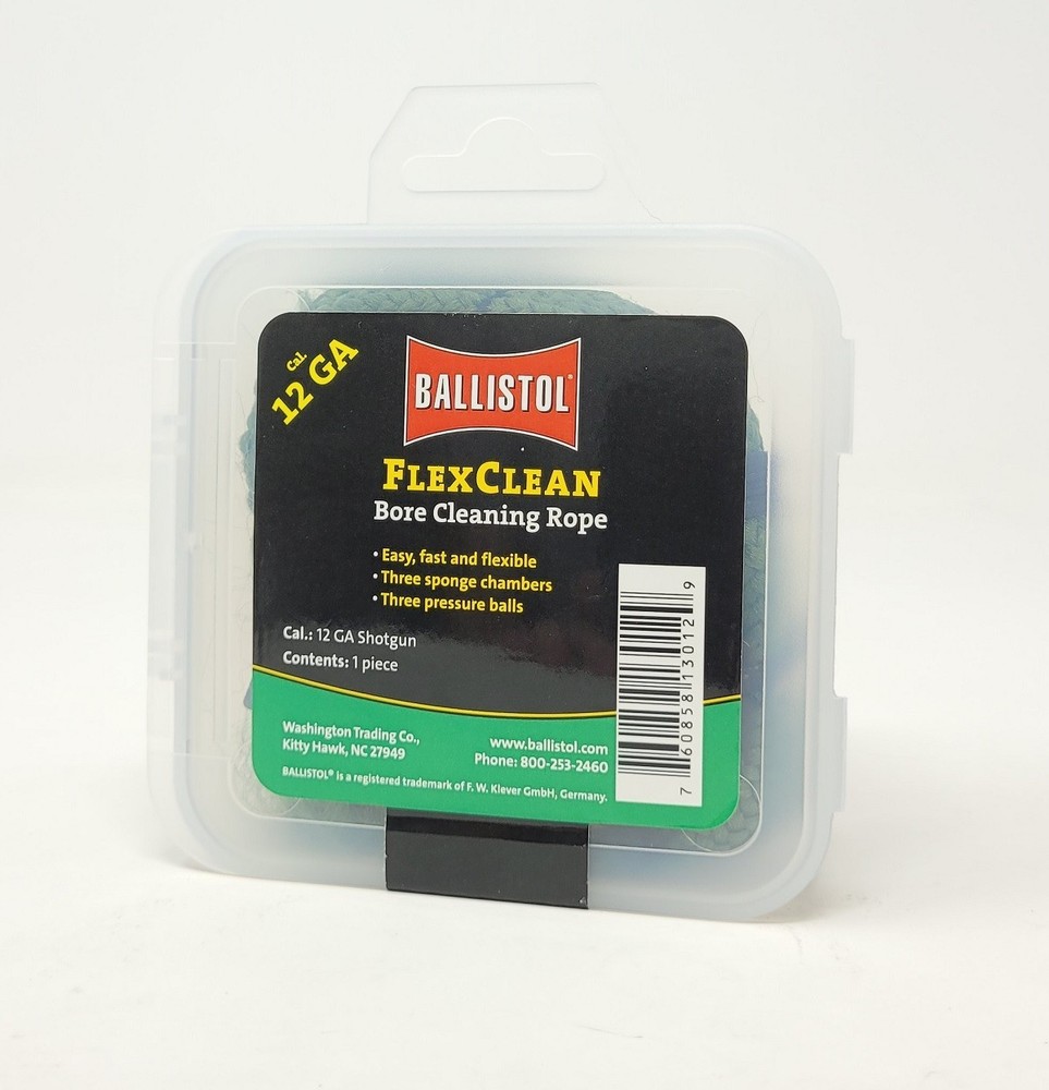 Ballistol FlexClean Bore Cleaner Rope / Barrel Snake – 12 Gauge / 12ga Shotgun