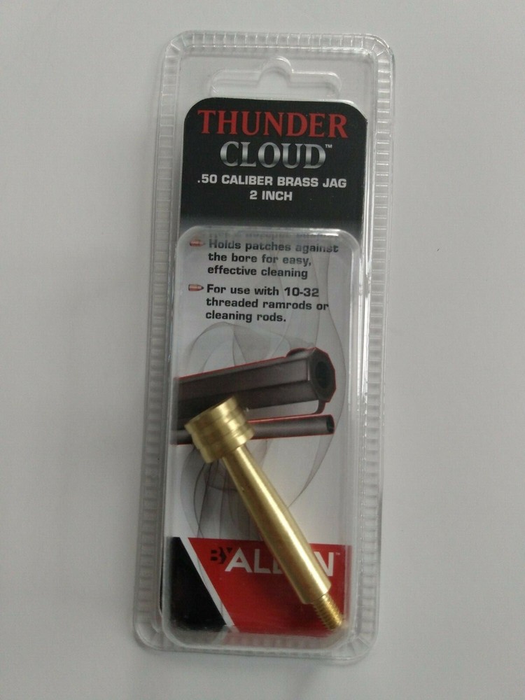 THUNDER CLOUD LOADING TIP .50 CALIBER CLEANING JAG BRASS MUZZLELOADER