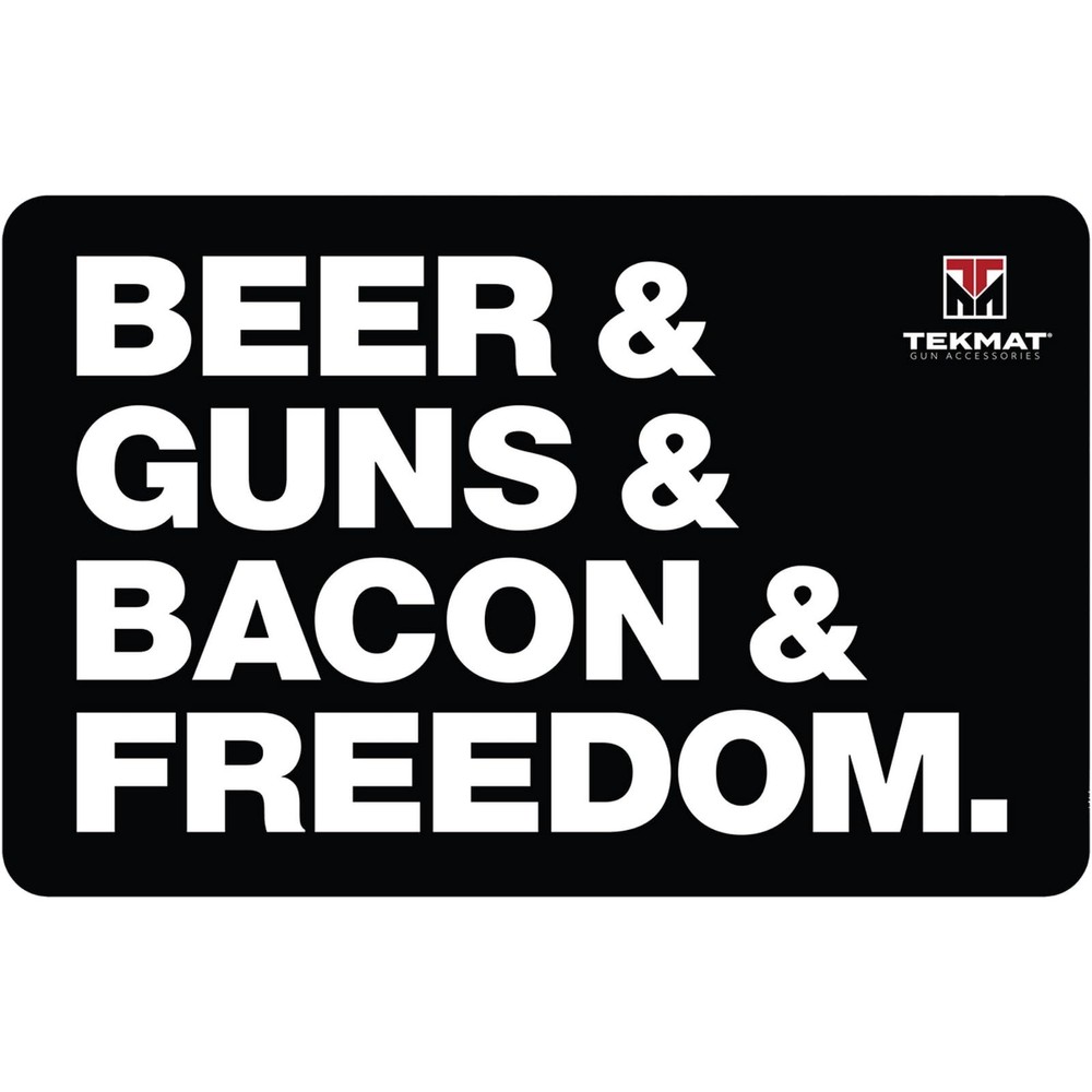 Tekmat Original 11″ x 17″ Beer & Guns & Bacon & Freedom – 1/8″ Thick Oil…