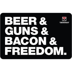 Tekmat Original 11″ x 17″ Beer & Guns & Bacon & Freedom – 1/8″ Thick Oil…